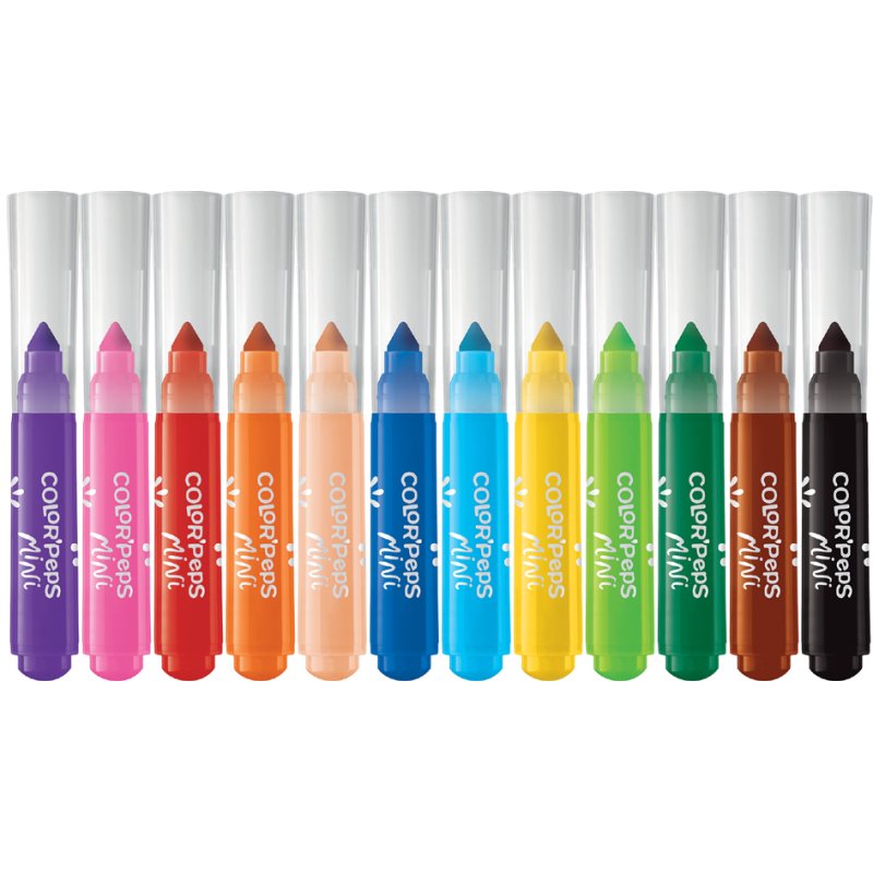 Maped crayons de couleur Mini Power, 12 pièces, couleurs assorties