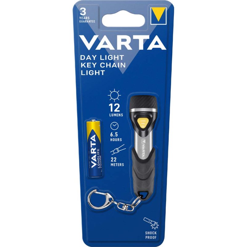 VARTA zaklamp Day Light sleutelhanger LED, 12 lumen, 22 m bereik