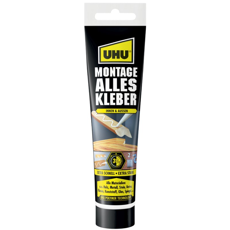 UHU colle de montage universelle, sans solvant, blanc, cartouche 425 g