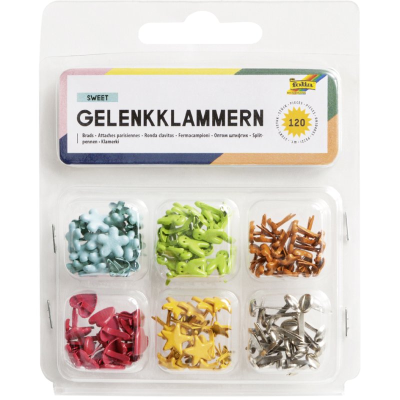 folia vormbradsen, verschillende kleuren en vormen, 110 mm, 120 stuks