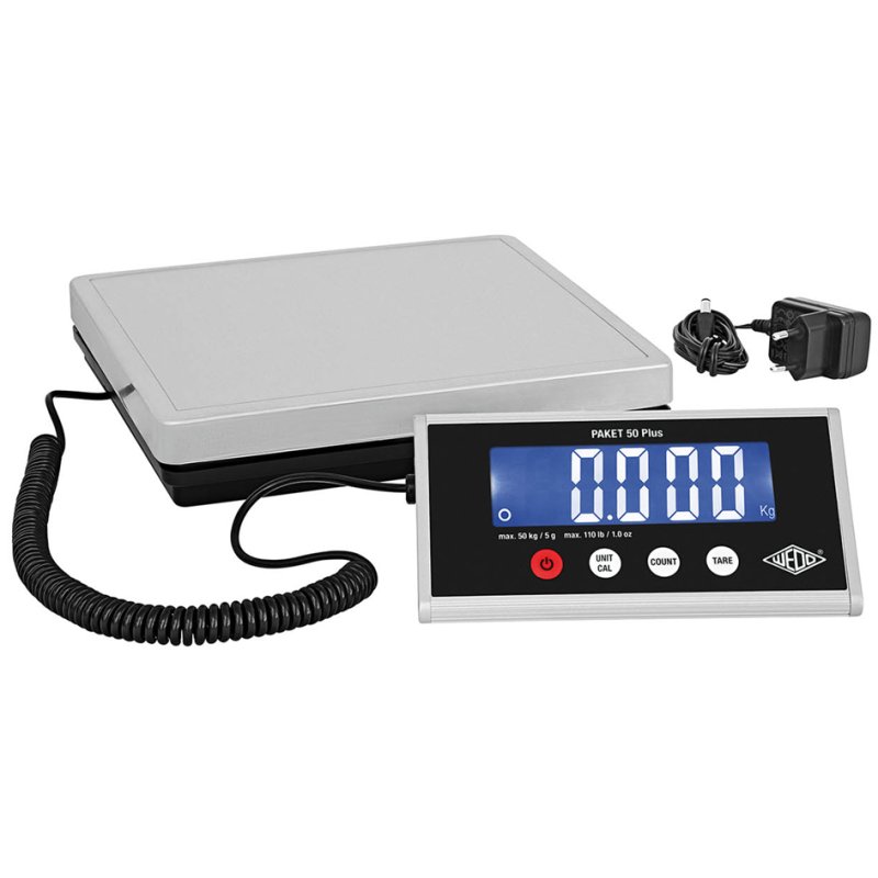 WEDO elektronische pakketweegschaal Paket 50 Plus, 50 kg, 5 g nauwkeurigheid