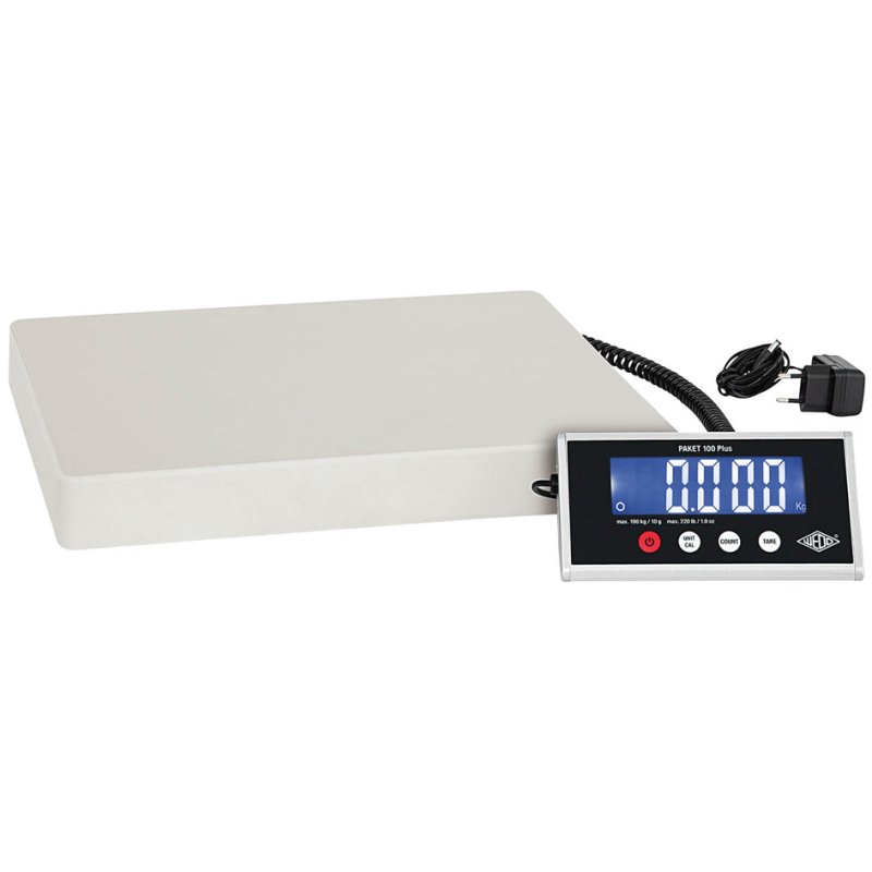 WEDO elektronische pakketweegschaal Paket 100 Plus, 100 kg, 400×400 mm