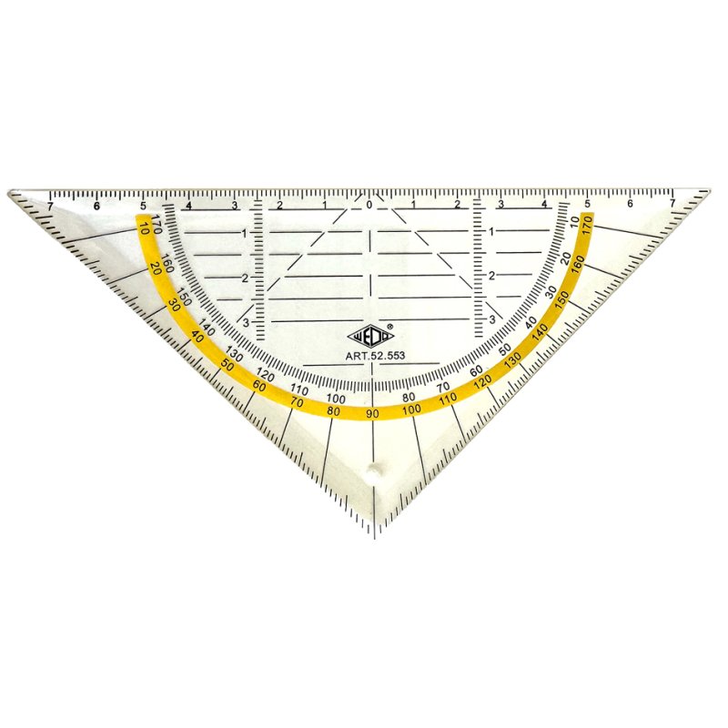 WEDO flexible set square, transparent