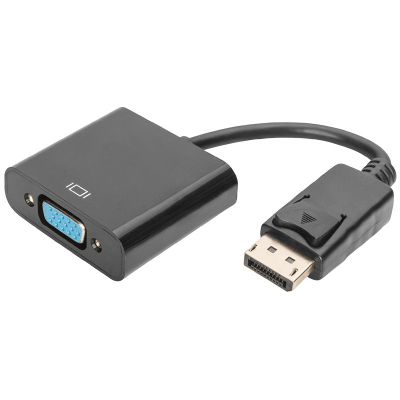 DIGITUS Adapterkabel DisplayPort naar VGA 0,15 m zwart