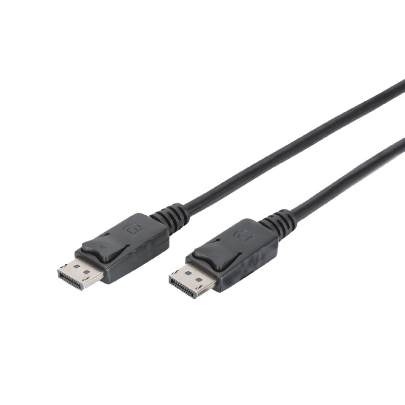 DIGITUS DisplayPort kabel, stekker naar stekker, zwart, 1,0 m