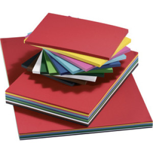 folia gekleurd karton A4, 160 g/m², glad, 10 kleuren gesorteerd