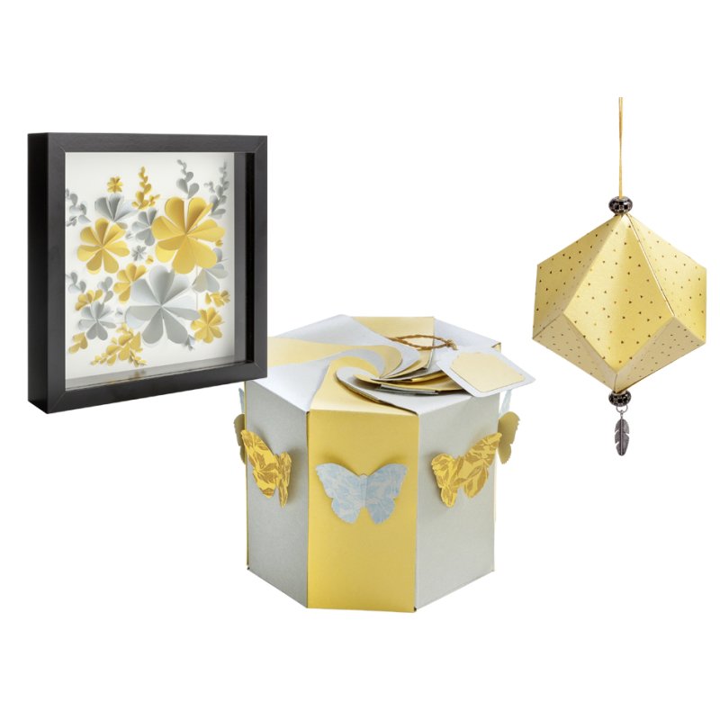 folia fotokartonblok A4, goud en zilver, 300g, 10 vel