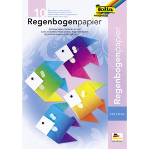 folia regenboogpapier, 225 x 320 mm, 100 g/m², 10 vel