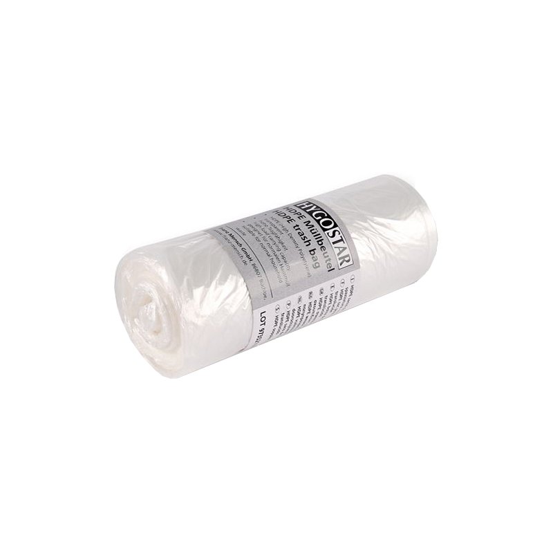 HYGOCLEAN sacs poubelle transparents, 60 litres, 600×720 mm, 20 pièces