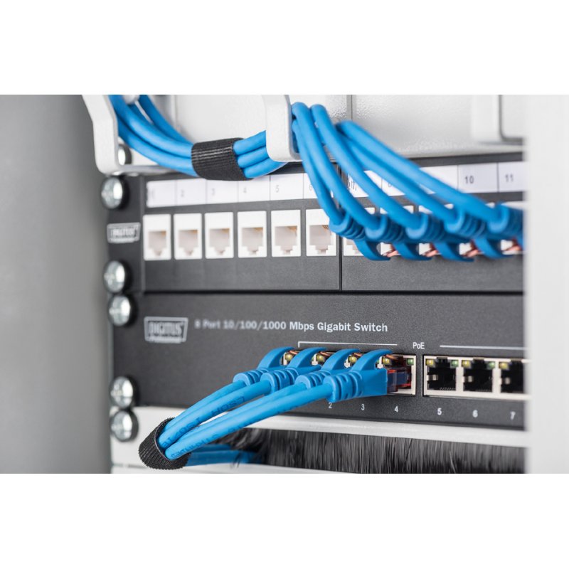 DIGITUS 10 Gigabit switch, 8 poorten, RJ45, 150×250×42 mm
