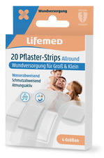 Lifemed hechtpleisters Allround, halfdekkend, PU materiaal, 20 stuks