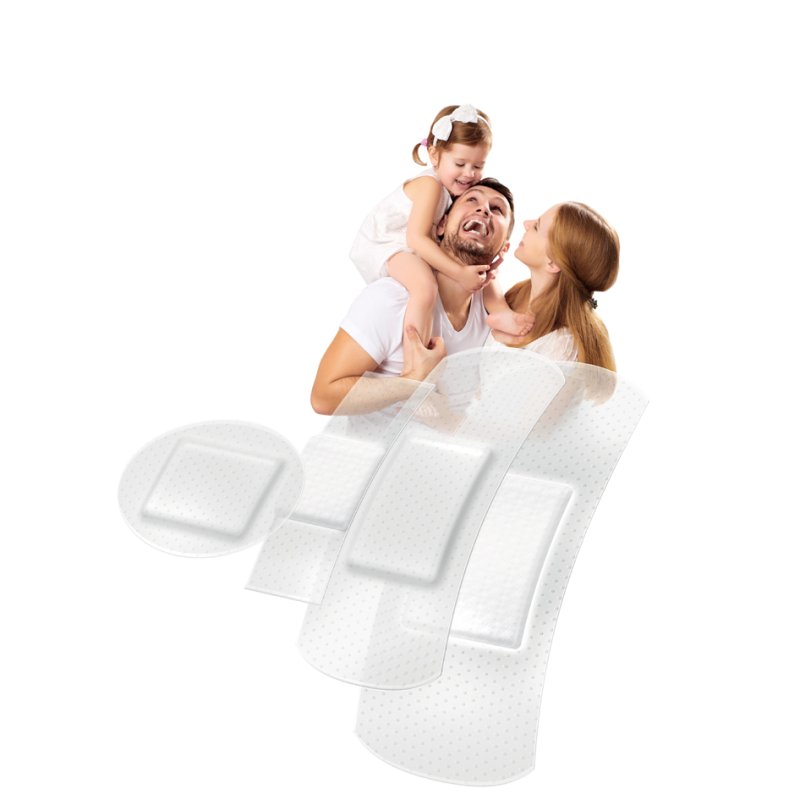Lifemed Pansements tout usage, semi-transparents, matière PU, 100 pièces