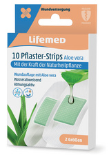 Lifemed pleisters Aloe Vera, waterafstotend, wit, 10 stuks
