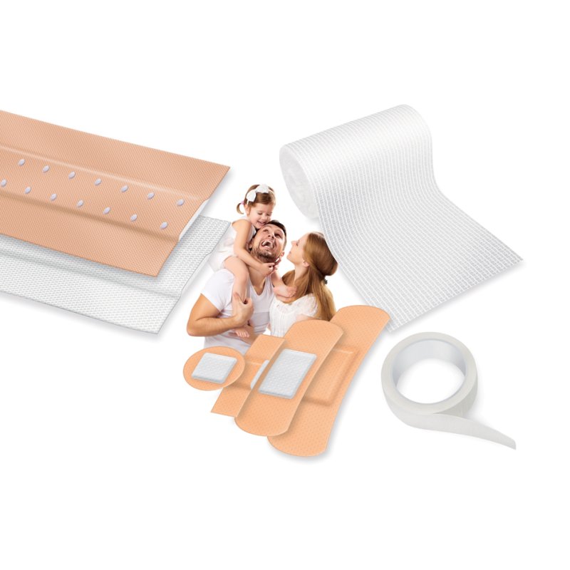 Lifemed boîte de pansements, pansements PE, hydrofuge et anti-salissure, 64 pièces
