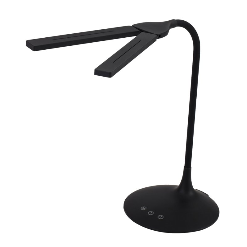 ALBA LED-bureaulamp LEDTWIN, draadloos oplaadbaar, wit, verstelbare koppen