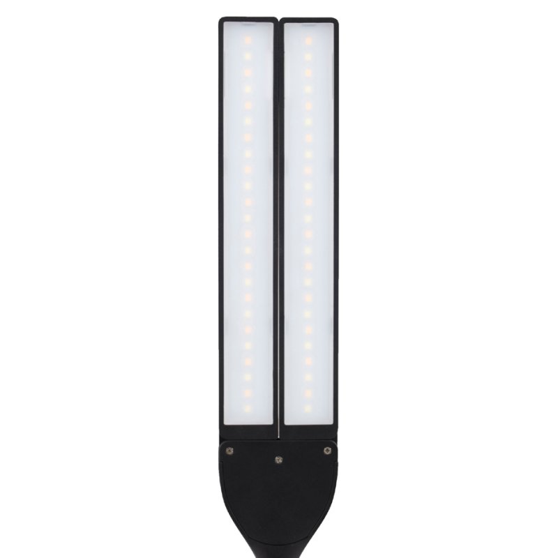 ALBA LED-bureaulamp LEDTWIN, draadloos oplaadbaar, wit, verstelbare koppen