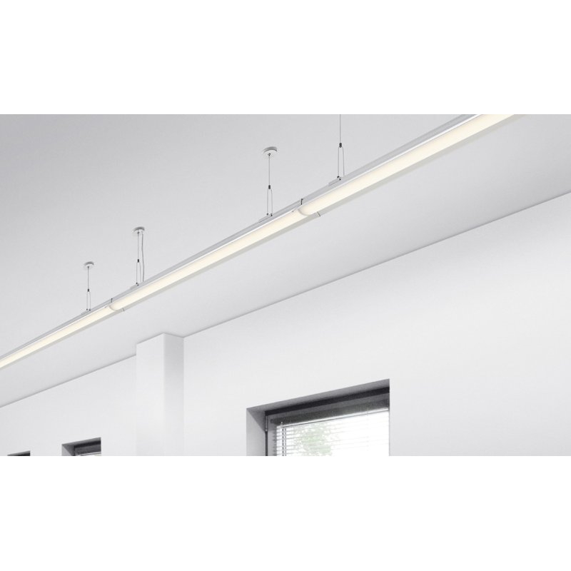 Hansa lampe suspendue et plafonnier aluminium, télécommande, 36W, 2800 lumens