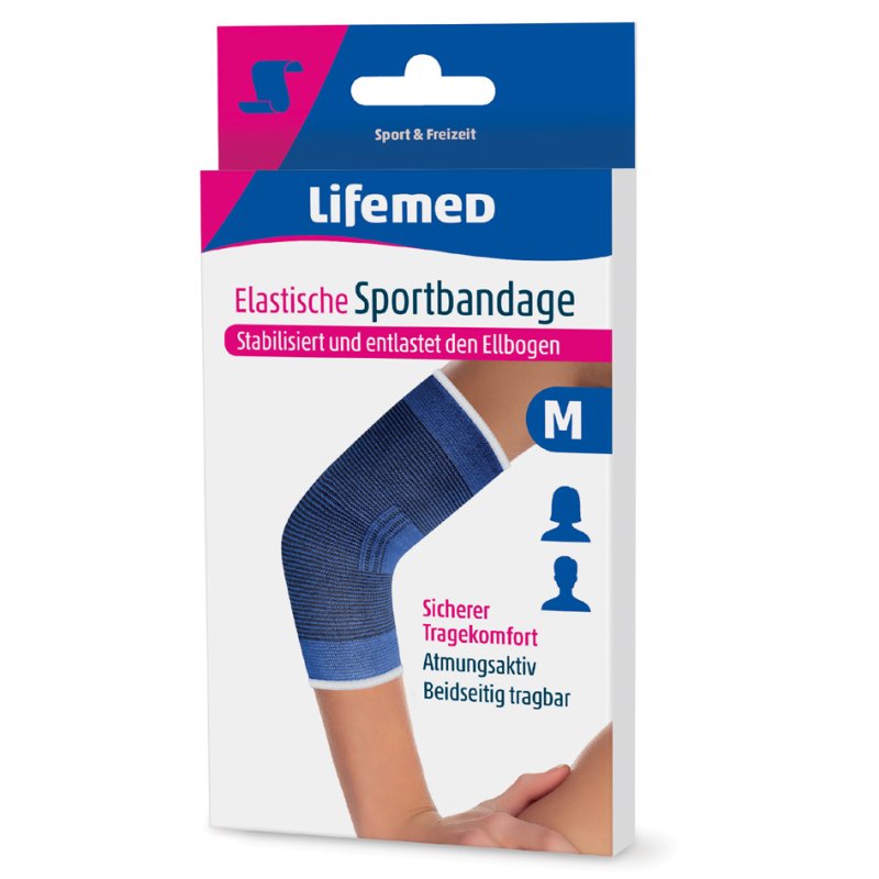 Lifemed bande de sport pour coude, taille M, respirante