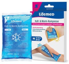 Lifemed koud/warm kompres, 290×120 mm, blauw