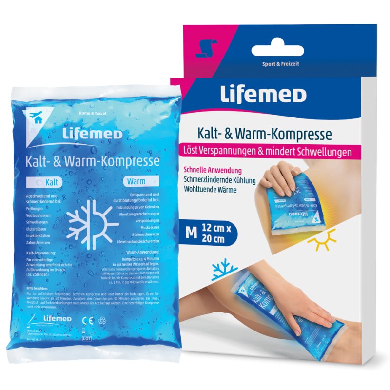 Lifemed compresse froid/chaud, 200×120 mm, bleu