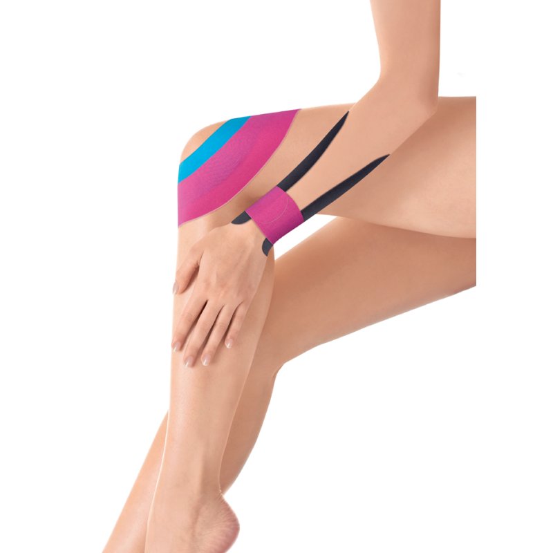 Lifemed Physio-Tape genou et main, couleurs assorties, 8 pièces