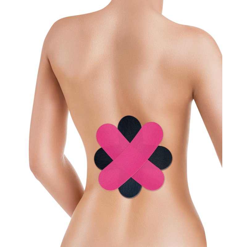 Lifemed bande de physiothérapie pour bas du dos, assortiment de couleurs, 50×150 mm, 8 pièces