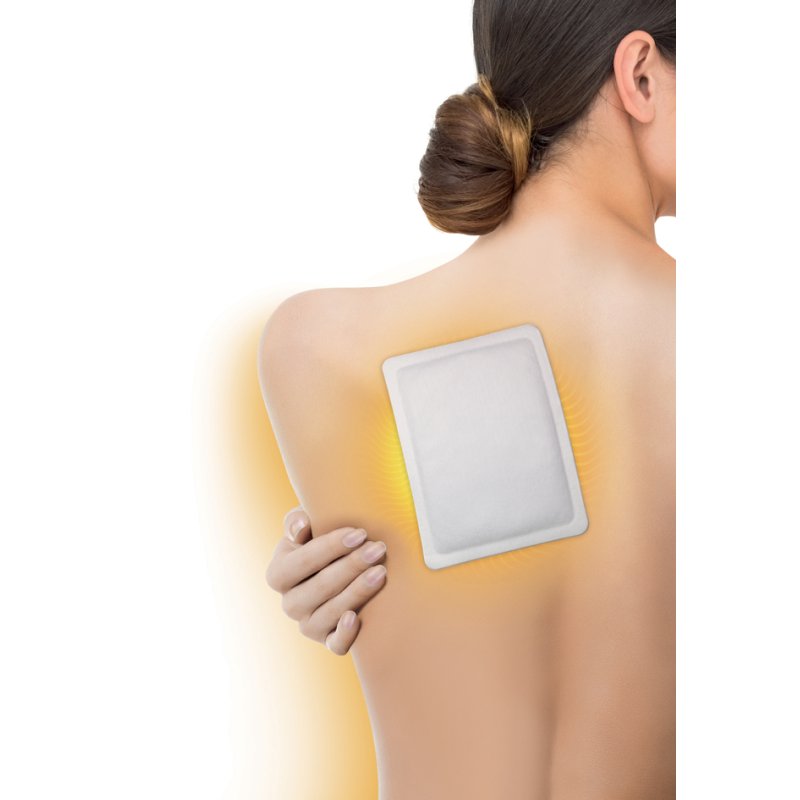 Lifemed warmtepleisters, 95×130 mm, wit, zelfklevend
