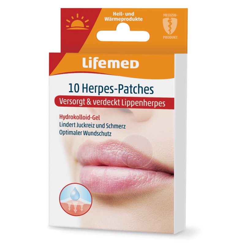 Lifemed herpes-patches, transparant, latexvrij, 10 stuks