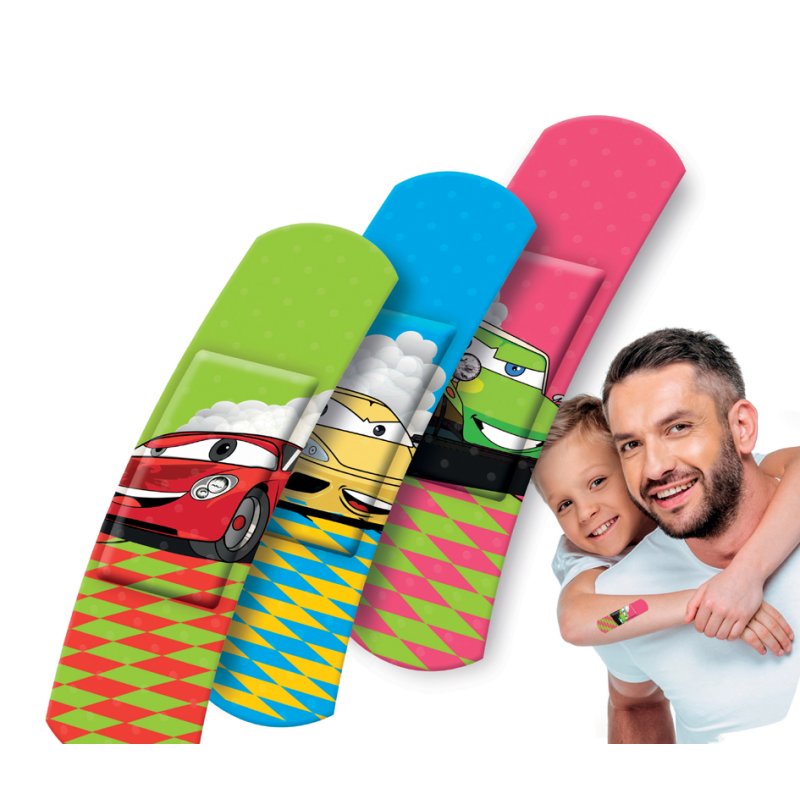 Lifemed pansements enfants Voitures, 60×17 mm, 10 pièces