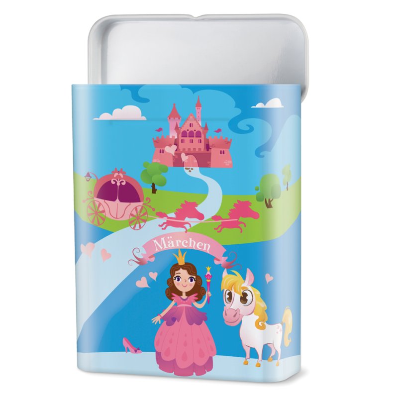 Lifemed crayons enfant motif conte de fées, boîte métallique, 40 pièces