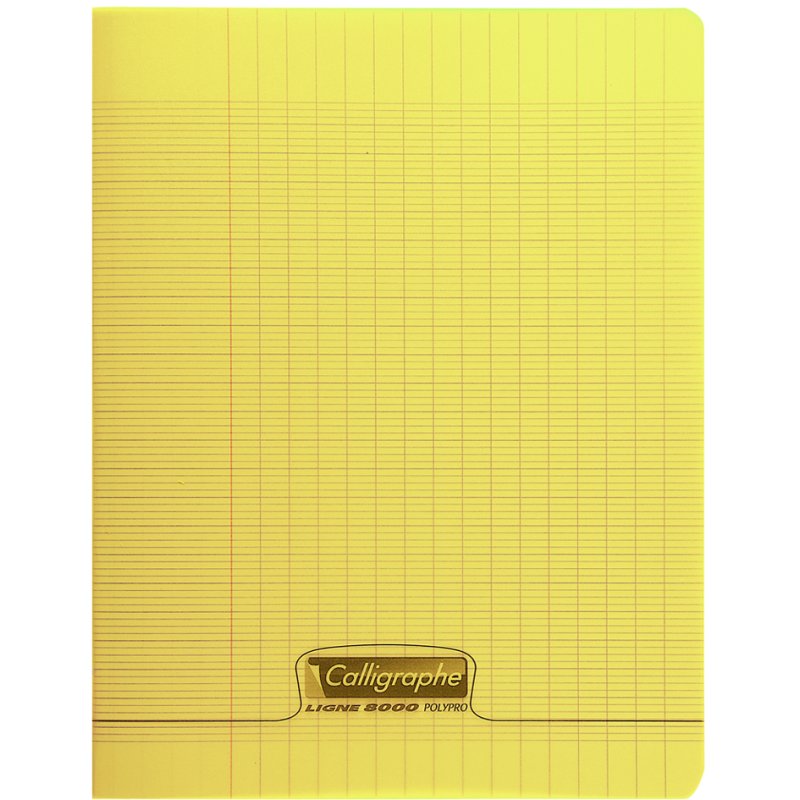 Calligraphe cahier de calligraphie, 240×320 mm, jaune, 48 pages