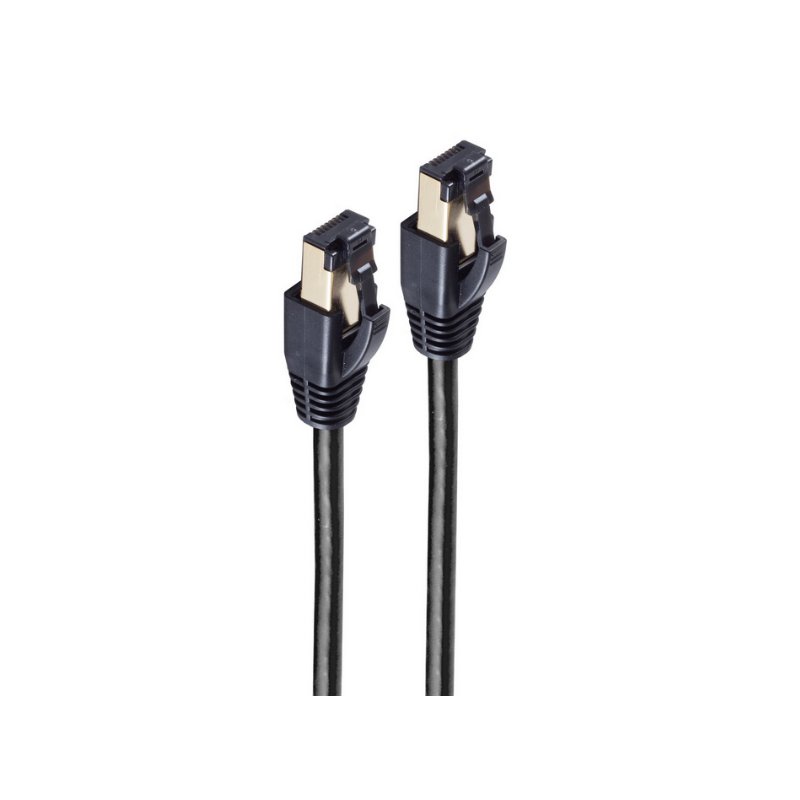 shiverpeaks BASIC-S netwerkkabel Cat. 8 F/FTP, zwart, 3 meter