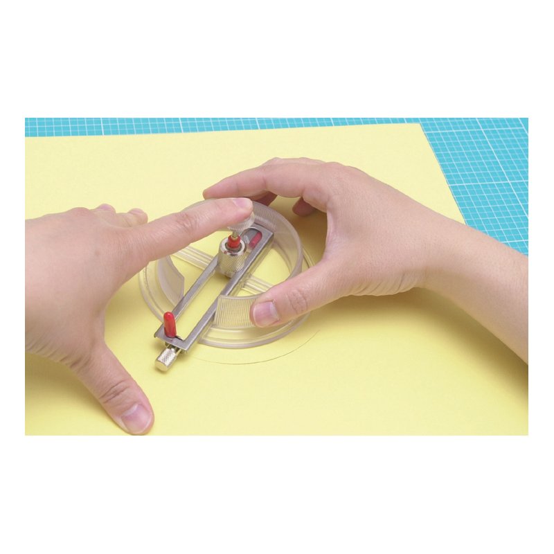 NT Cutter circle cutter, 18-170 mm, transparent plastic