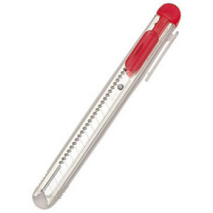 NT Cutter Stanley mes, kunststof behuizing, blauw-transparant, 9 mm