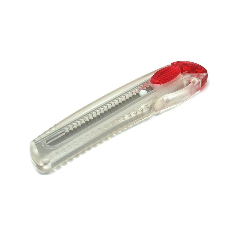 NT Cutter couteau à lames rétractables professionnel, 18 mm, orange transparent