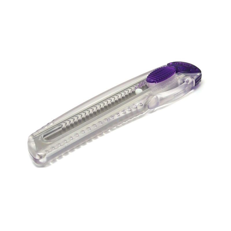 NT Cutter couteau à lames rétractables professionnel, 18 mm, orange transparent