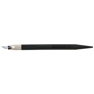 NT Cutter scalpel D 400 P, zwarte kunststof handgreep, incl. mesjes