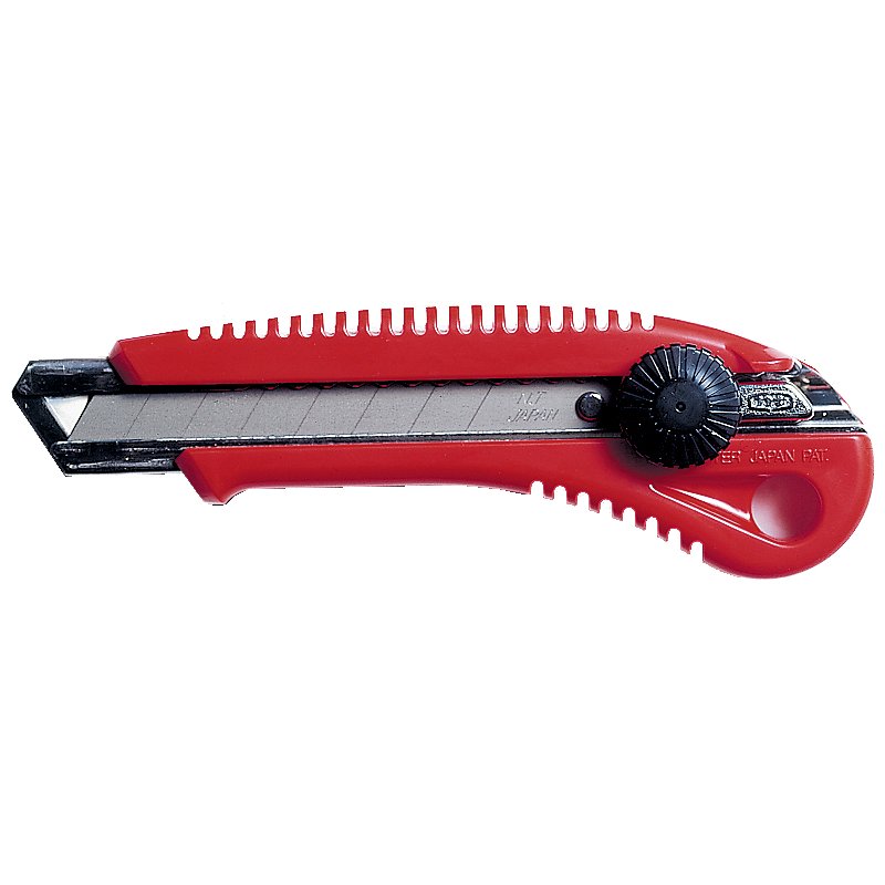 NT Cutter L-550P couteau à lames, 18 mm, rouge, boîtier plastique