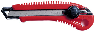 NT Cutter L-550P breekmes, 18 mm, rood, kunststof behuizing