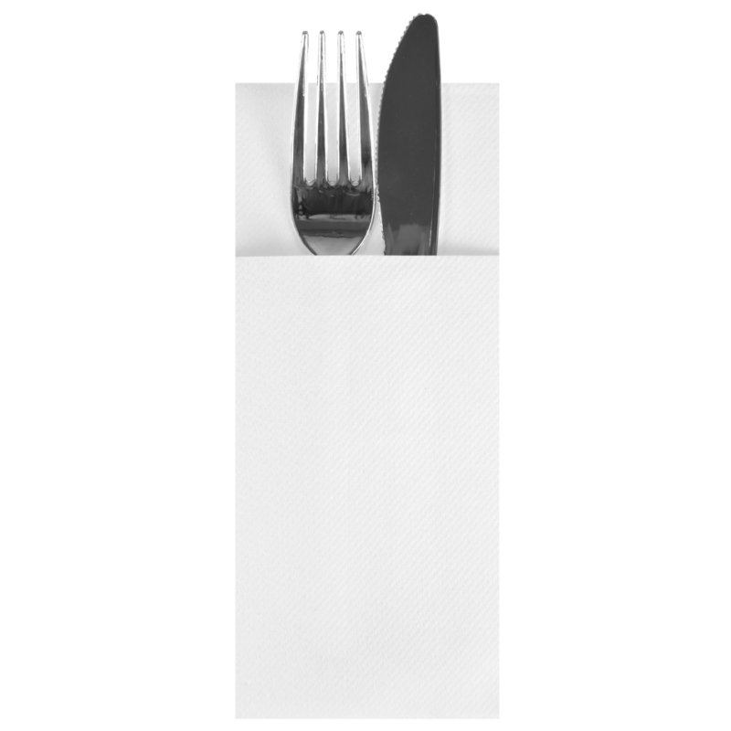 STARPAK serviette en pochette, 1/8-pli, blanc, 480 pièces