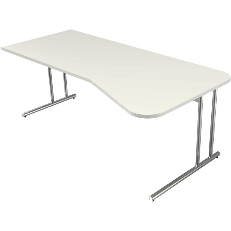 kerkmann Bureau PC ARTLINE, réglable en hauteur, anthracite, largeur 195 cm