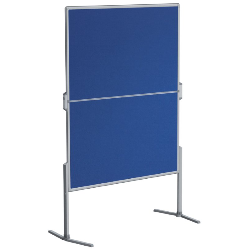 FRANKEN table de modération PRO, pliable, 2×750×1500 mm, feutre bleu