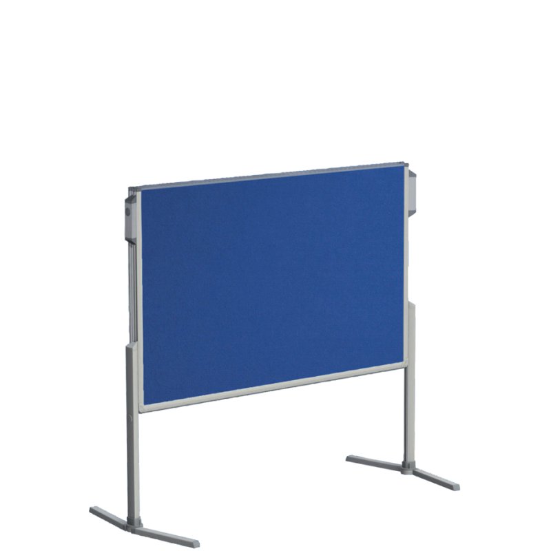 FRANKEN table de modération PRO, pliable, 2×750×1500 mm, feutre bleu