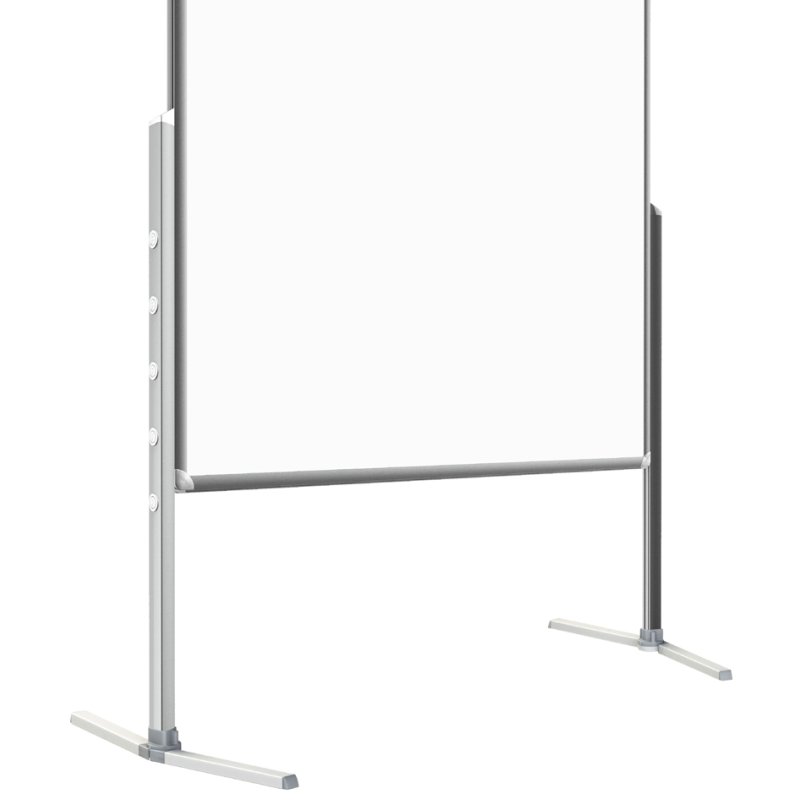 FRANKEN pieds de table PRO pliables, ajustable en hauteur 5 positions, aluminium argent, 2 pièces