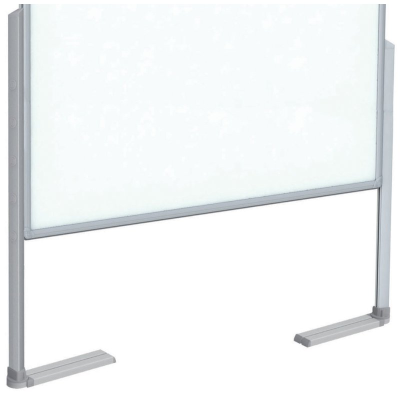 FRANKEN pieds de table PRO pliables, ajustable en hauteur 5 positions, aluminium argent, 2 pièces