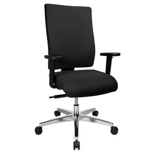 Topstar bureaustoel Profi Star 15, bordeaux, aluminium voetenkruis, armleuningen