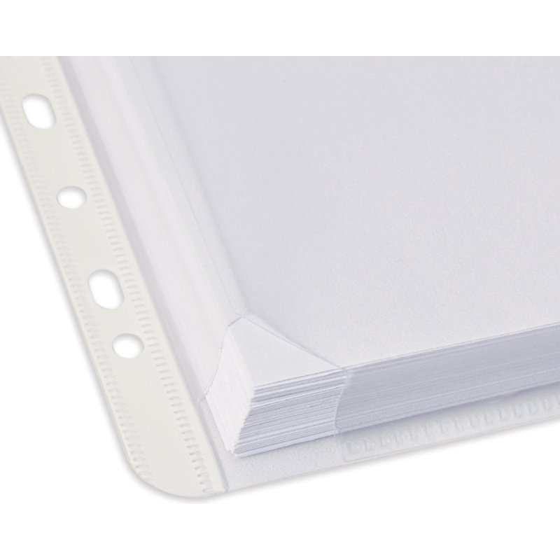 Oxford document folders with pleats A4, PP 0.2 mm, transparent, 10 pieces