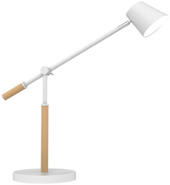 UNiLUX LED-bureaulamp VICKY, dimbaar, beuken/wit, 9,2W
