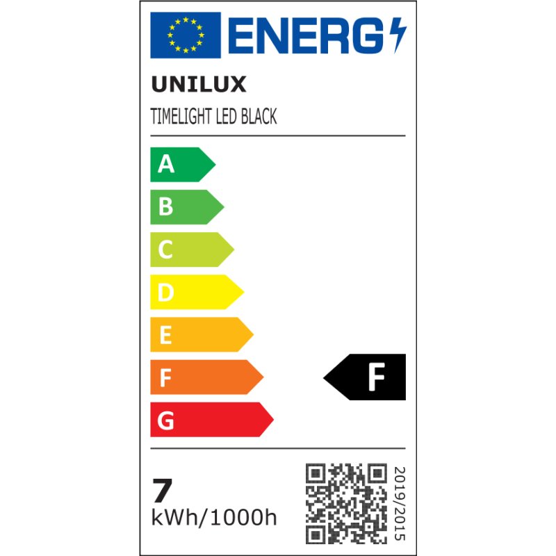 UNiLUX lampe de jour TIMELIGHT dimmable noir