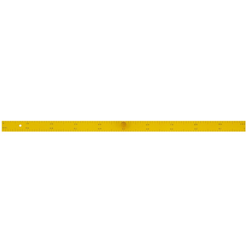 Wonday règle magnétique, bois, laqué jaune, 100 cm